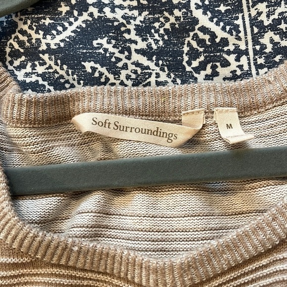 Soft Surroundings Cotton Knit With A Twist Sweater - Picture 3 of 7